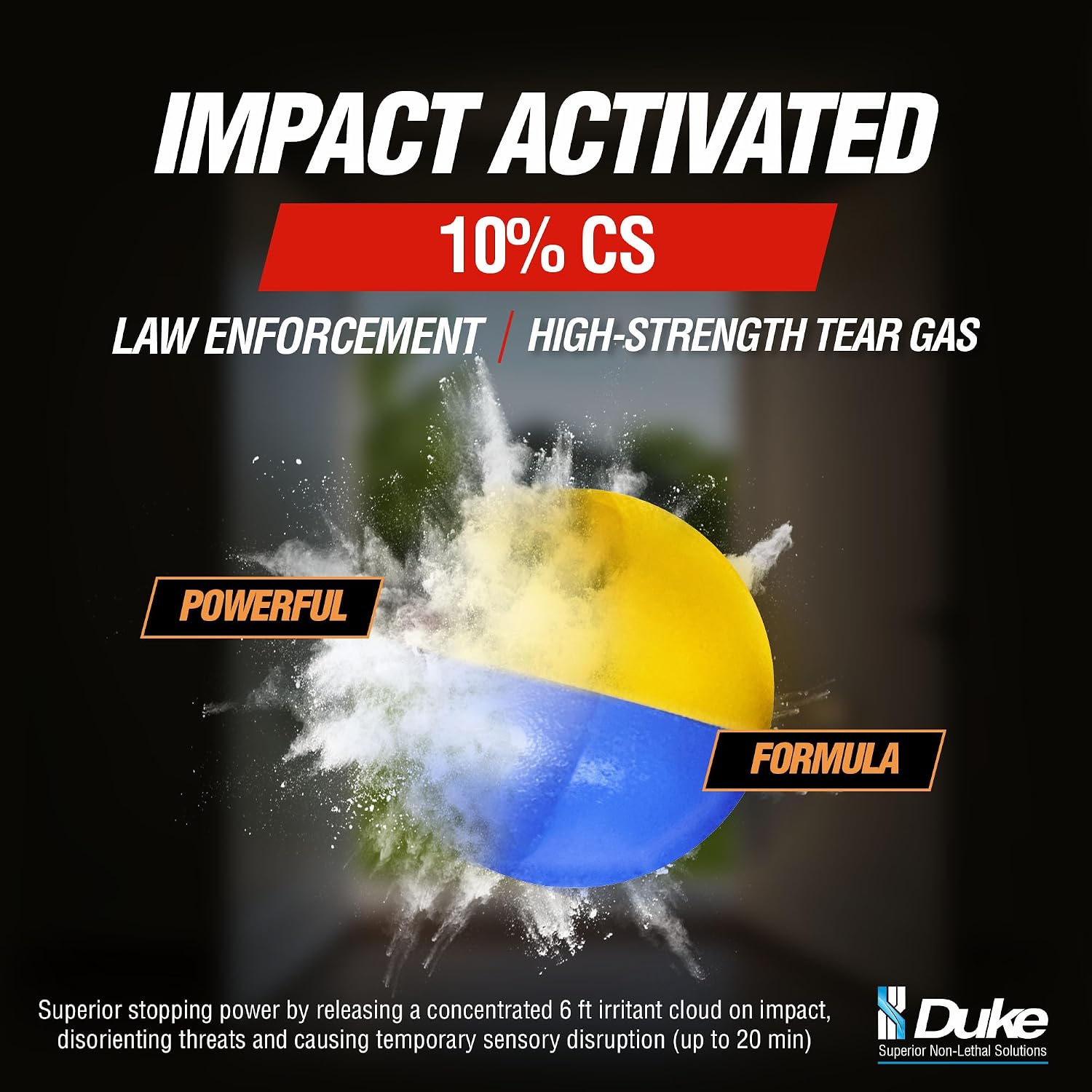 Duke LE CS10 Irritant, 50 Caliber Projectiles - Image 5