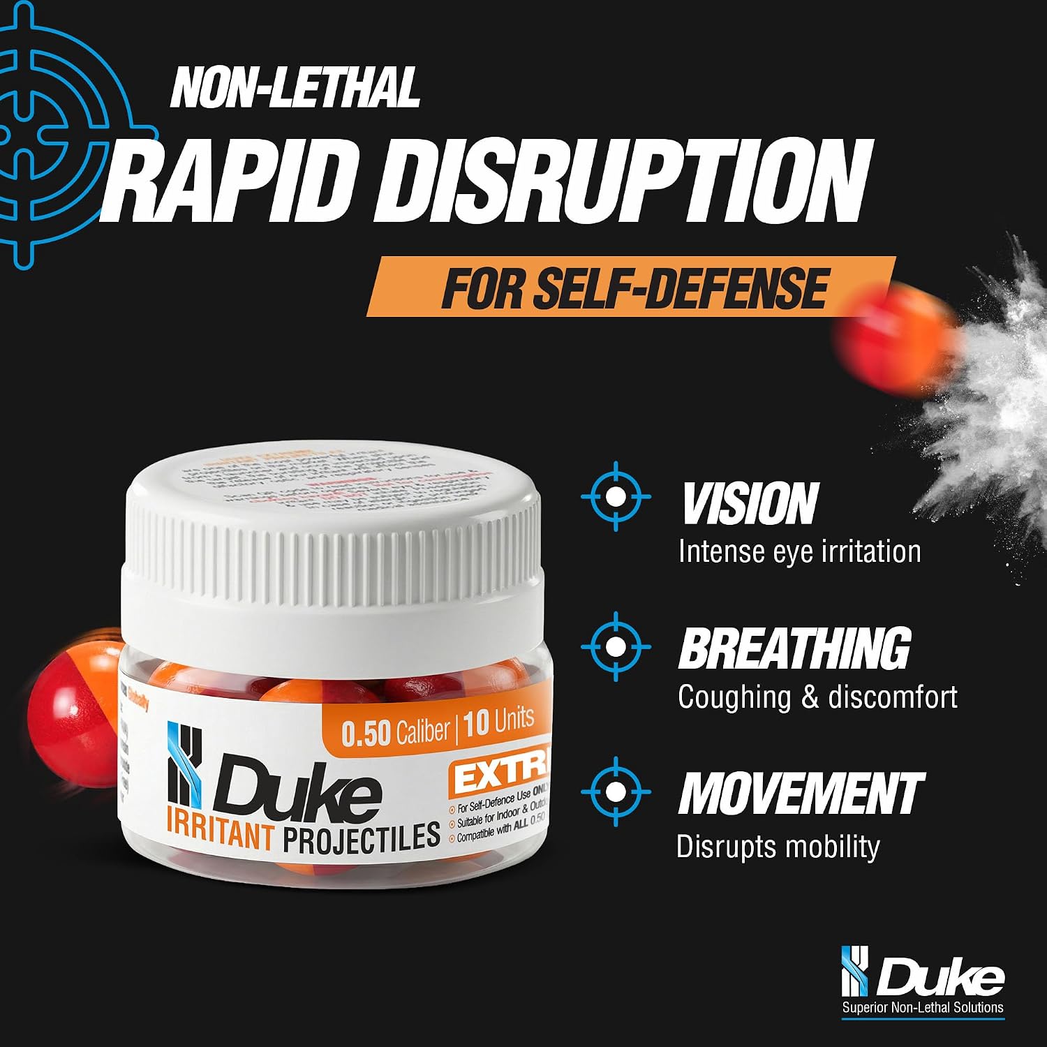 Duke Extreme Irritant, 50 Caliber Projectiles - Image 5